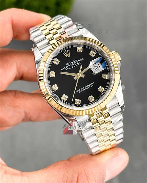 rolex datejust 36mm schwarz|rolex diamond datejust 36mm men's.